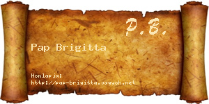 Pap Brigitta névjegykártya