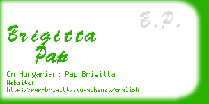 brigitta pap business card